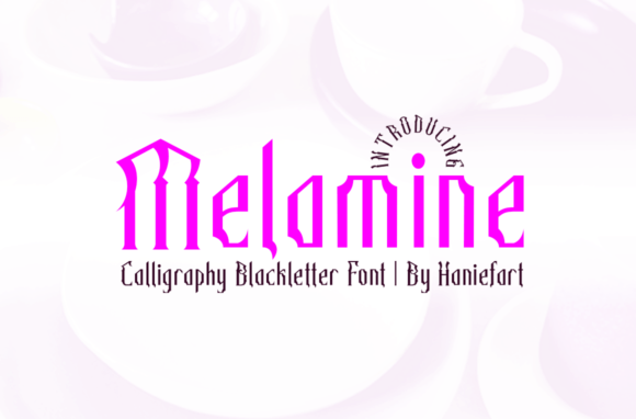 Melamine-Fonts