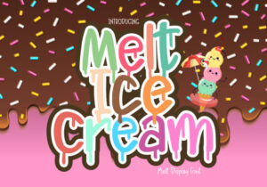 Melt-Ice-Cream-Fonts