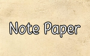 Note-Paper-Fonts