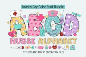 Nurse-Alphabet-Fonts