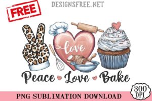 Peace-Love-Bake-png-free