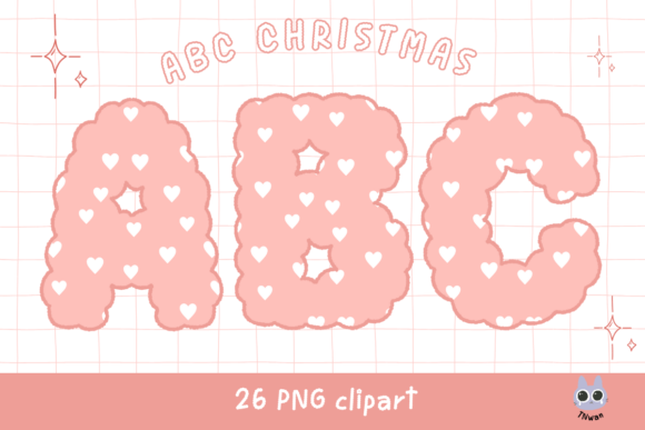 Pink-Christmas-Alphabet-font2