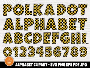 Polka-Dot-Alphabet-Font-Letter