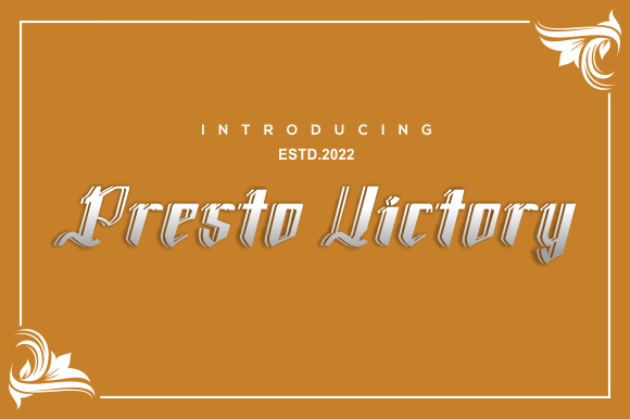 Presto-Victory-Fonts