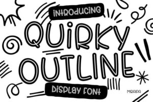 Quirky-Outline-Fonts