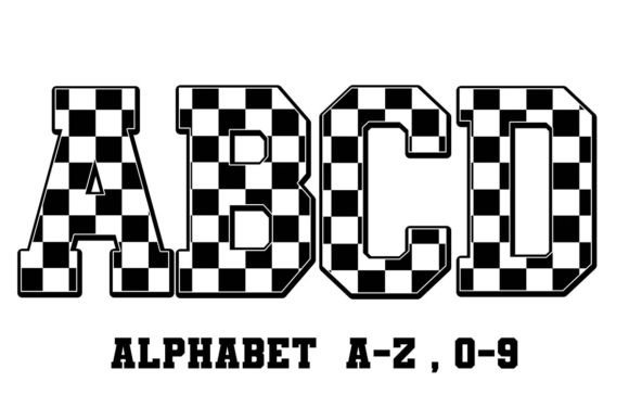 Race-Checkered-Alphabet-Font