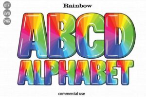 Rainbow-Fonts