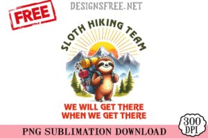 Sloth-Hiking-Team-png-free