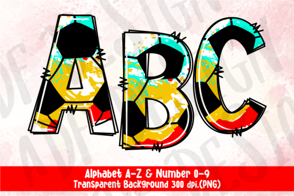 Soccer-Ball-ABC-Doodle-Alphabet-Font