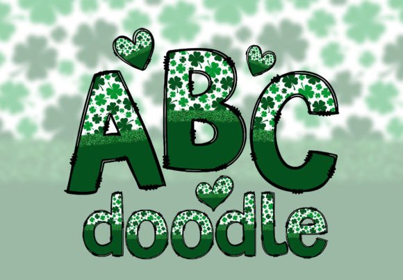 St-Patrick-Day-Doodle-Alphabet-Font1