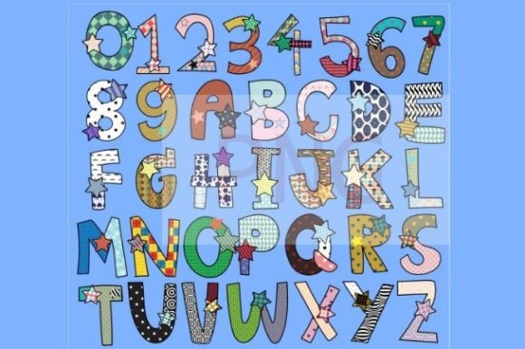 Star-alphabet-clip-art-cute-font