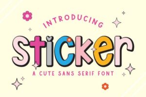 Sticker-Fonts