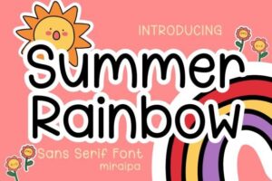 Summer-Rainbow-Font