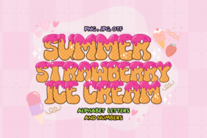 Summer-Strawberry-Ice-Cream-Fonts