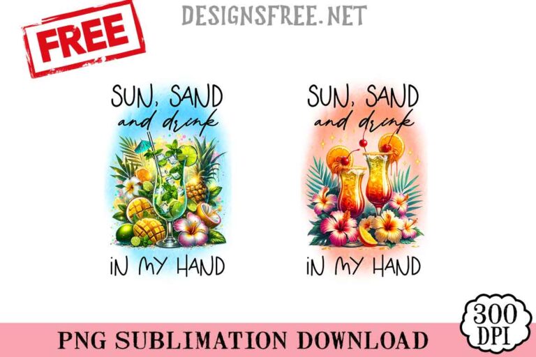 Sun-Sand-And-Drink-In-My-Hand-svg-png-free
