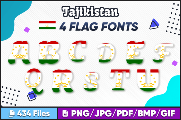 Tajikistan-Font