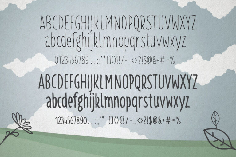 Tall-and-Tiny-Hand-designed-font