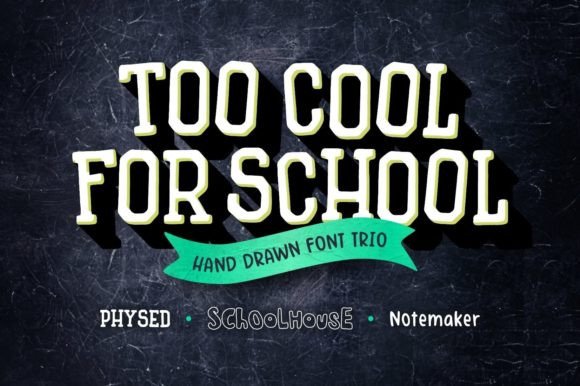 Too-Cool-for-School-Trio-Fonts