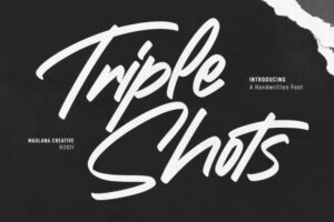 Triple-Shots-Handwritten-Font