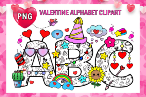 Valentine Alphabet Font