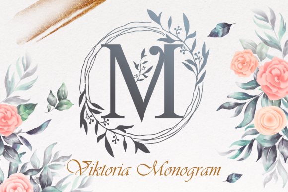 Viktoria-Monogram-Fonts