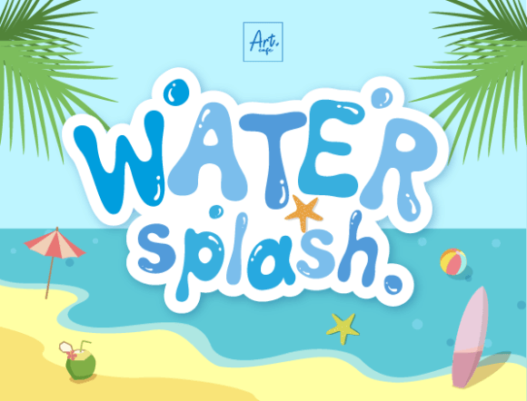 Water-Splash-Fonts